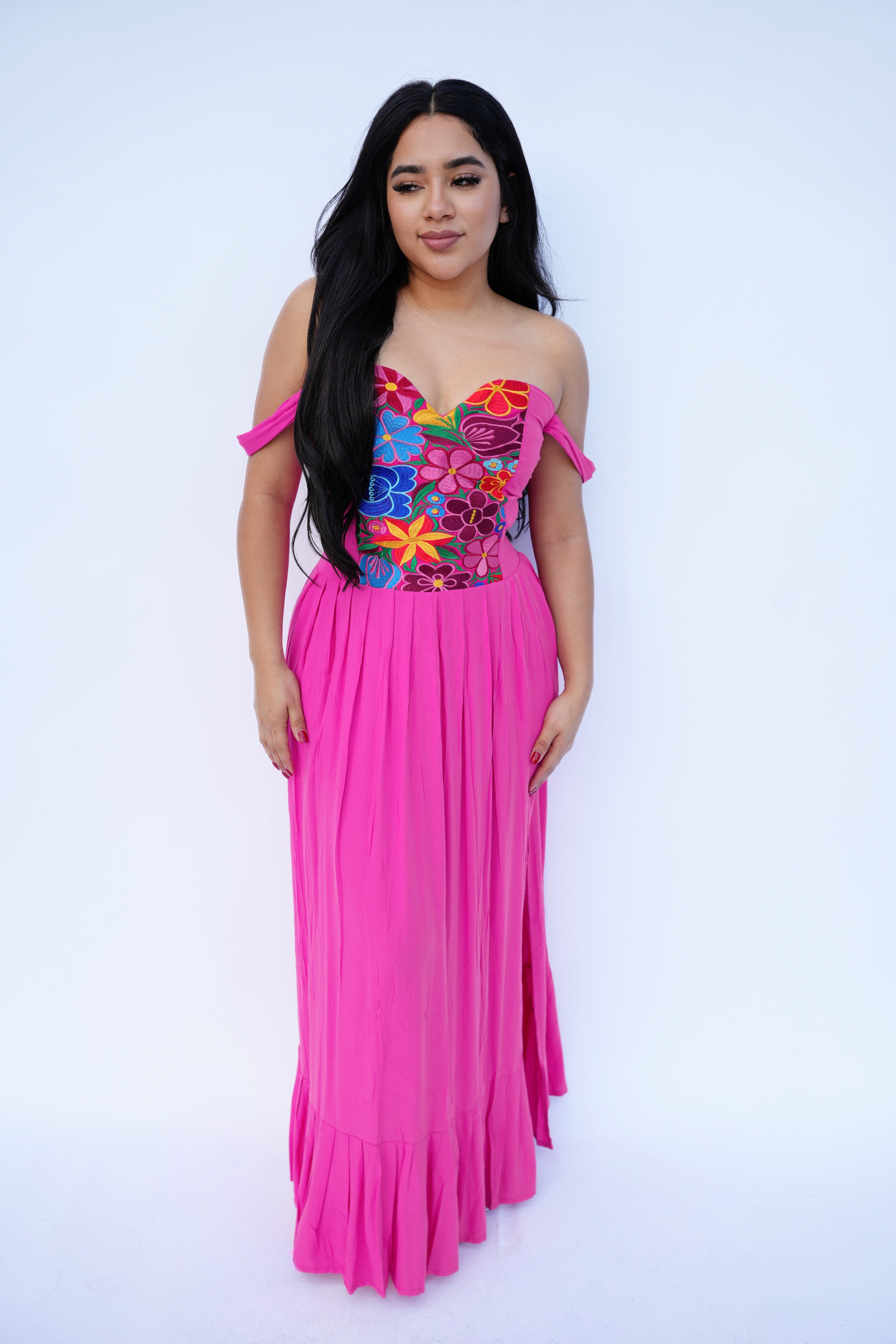 Esmeralda Dress Pink – Guaraxez