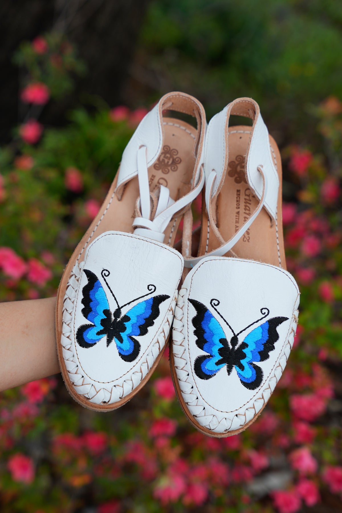 mexican huaraches butterfly