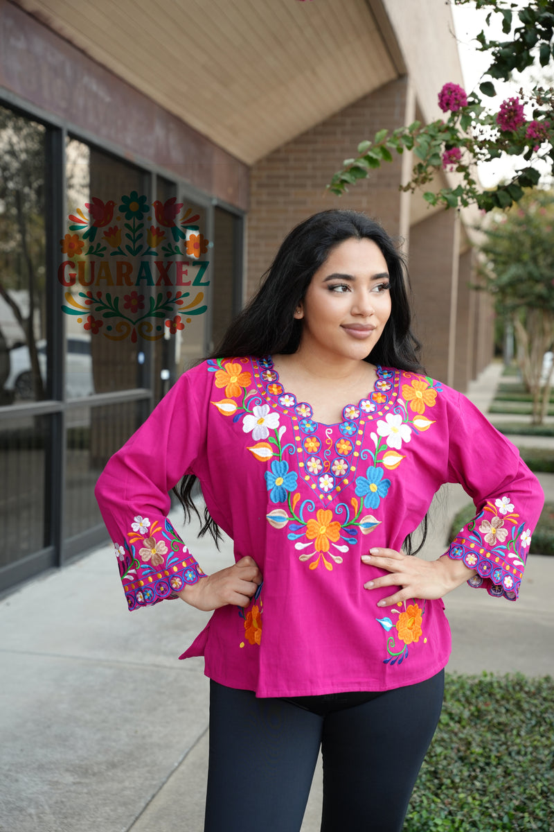 Delia Mexican Embroidery Top