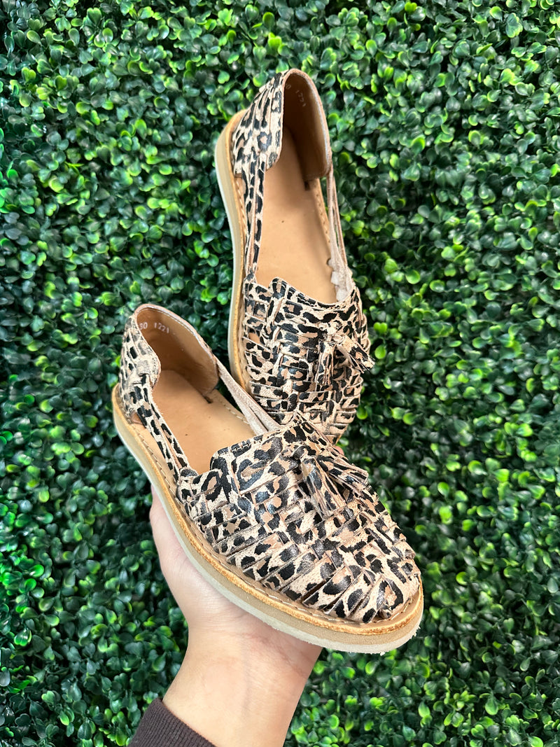 Leopard Pattern Huaraches Sale Guaraxez