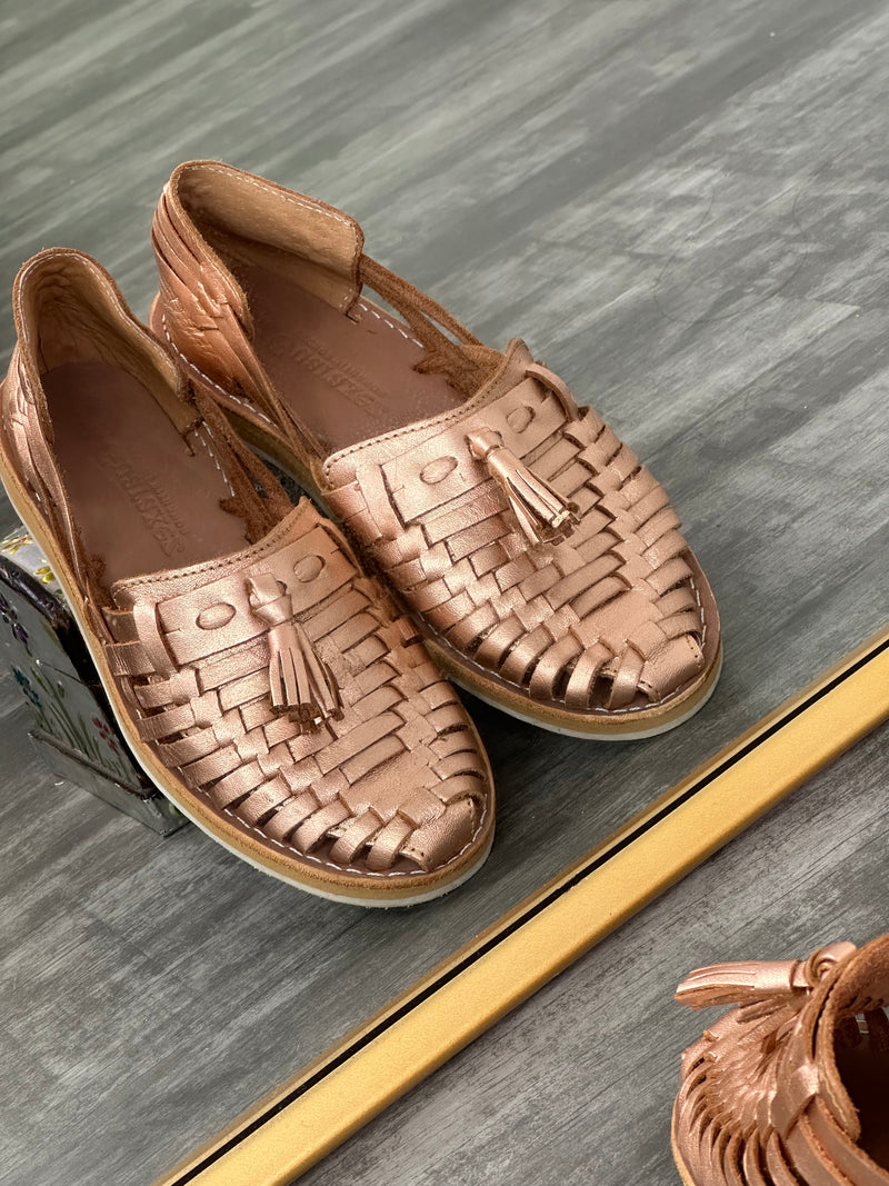 Mirnita Mexican Huaraches Rose Gold Guaraxez