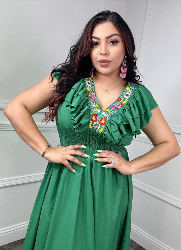 Marena Dress Green