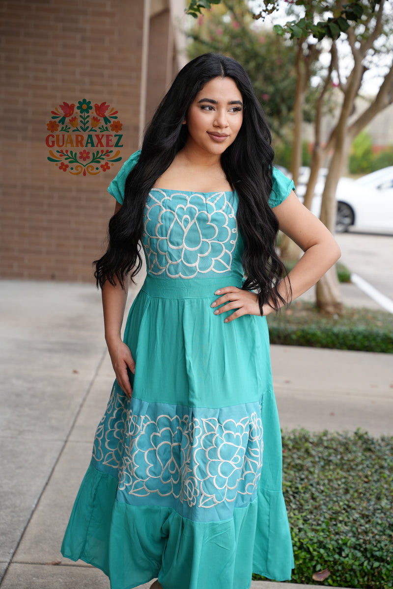 Martha Mexican Embroidery Dress