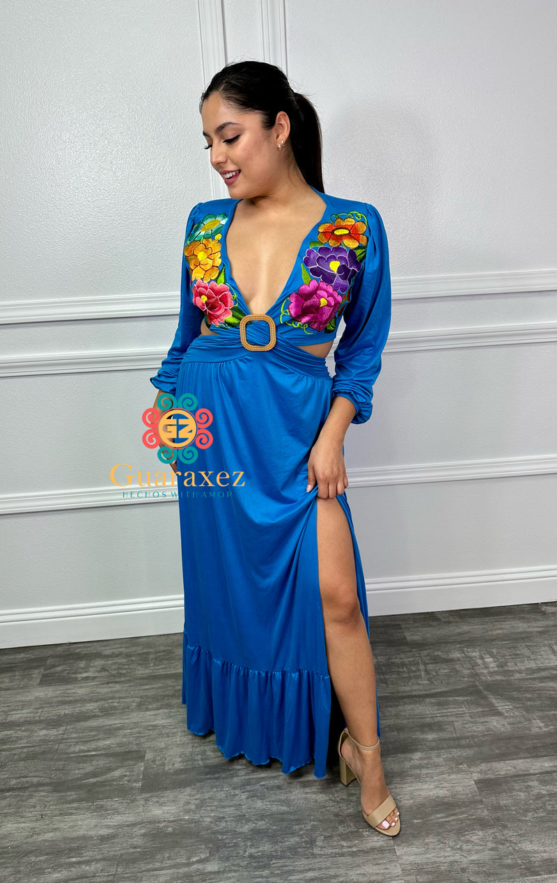 Xitlali Dress Blue