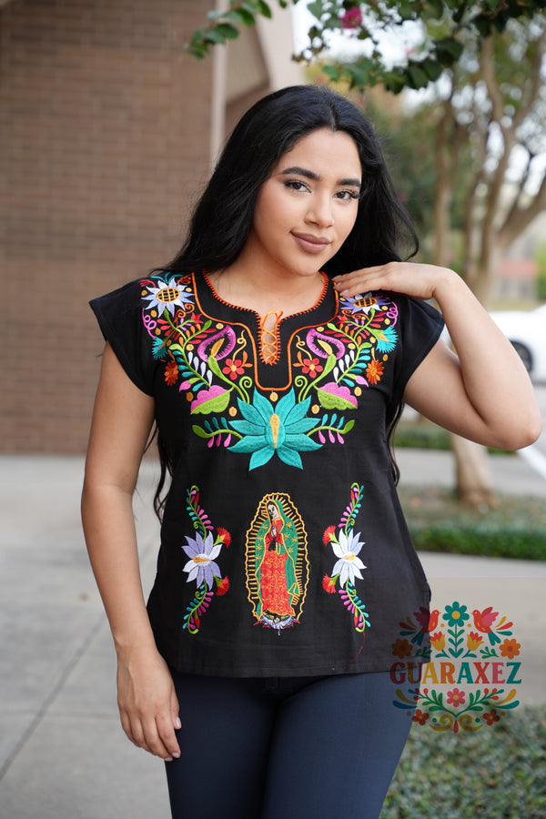 Virgen de Guadalupe Kimono Blouse