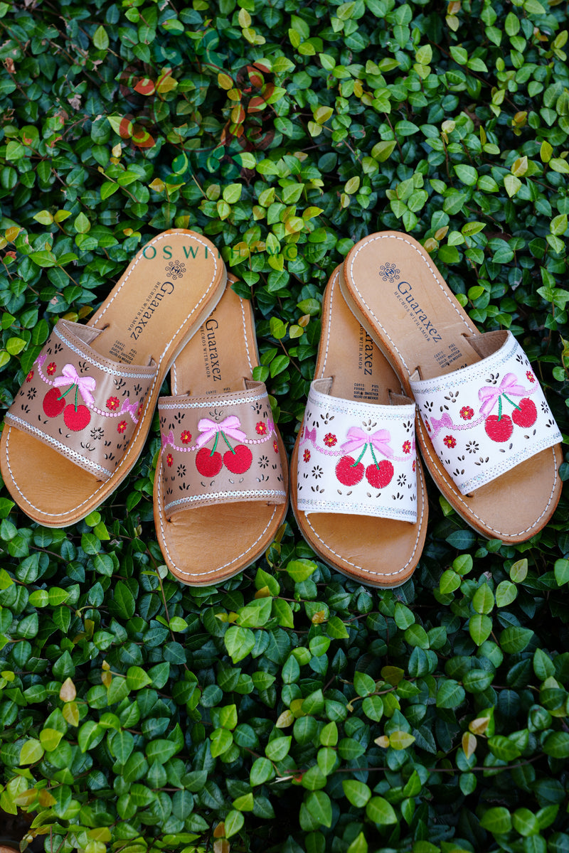 Cherry Coquette Sandals