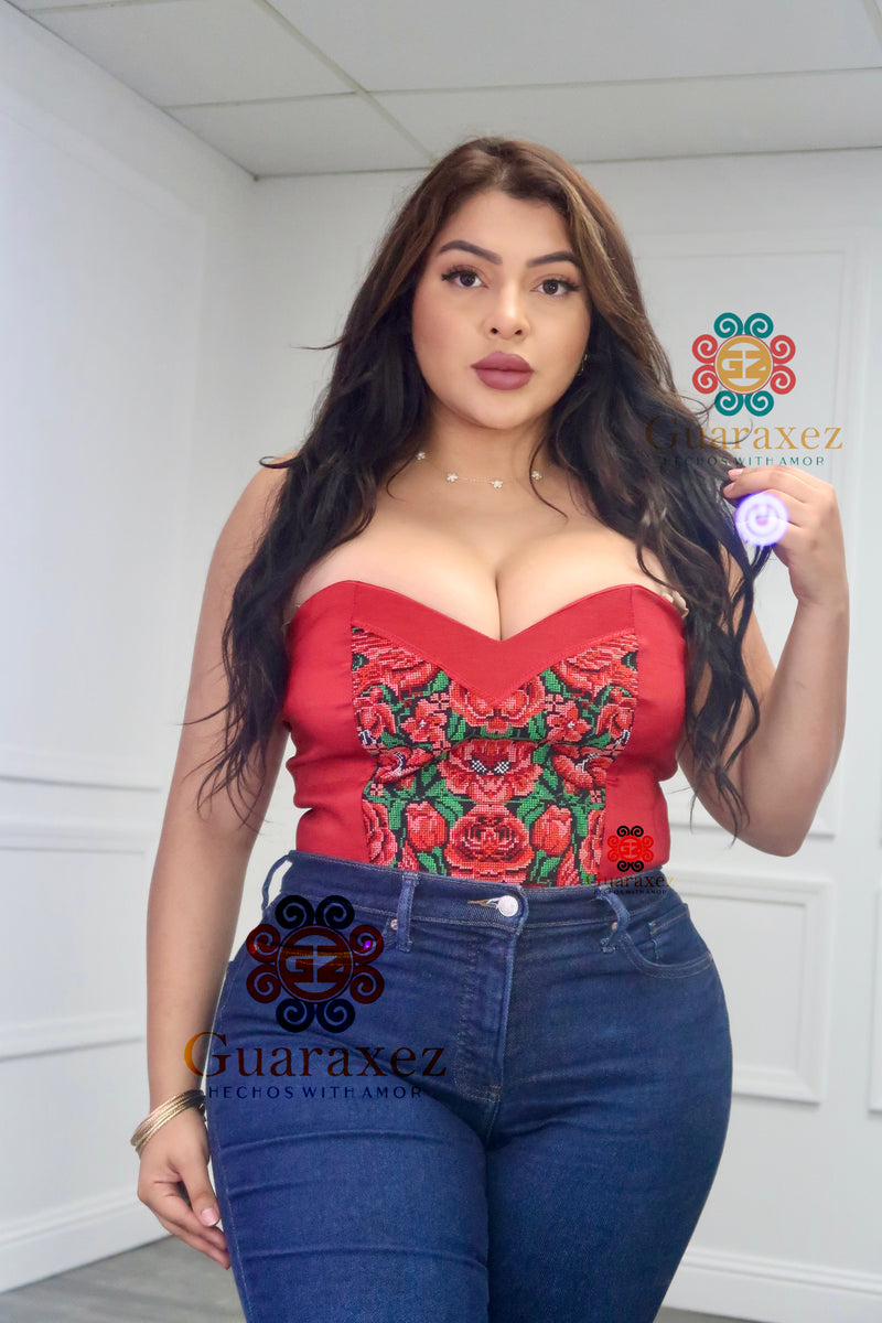 Amorcito Corset Top Red