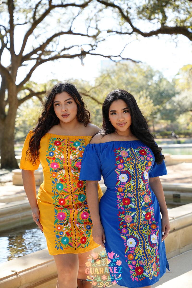 Mamacita Embroidered Mexican Dress Guaraxez Mamacita Embroidered Mexican Dress Guaraxez