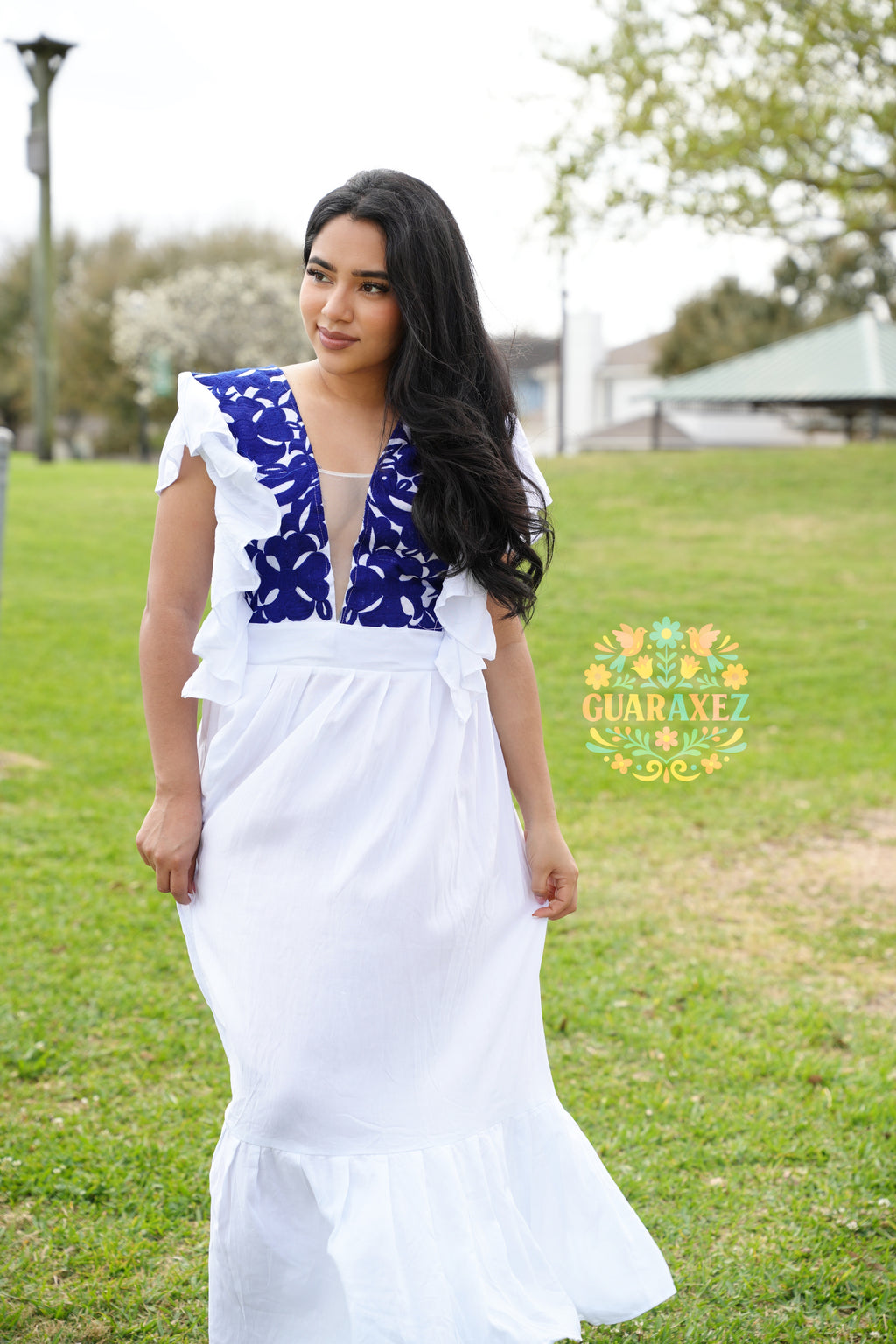 Oaxaca Embroidery Dress Solid One Size (S M L) / Purple Oaxaca Embroidery Dress Solid One Size (S M L) / Purple