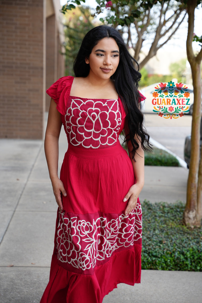 Martha Mexican Embroidery Dress