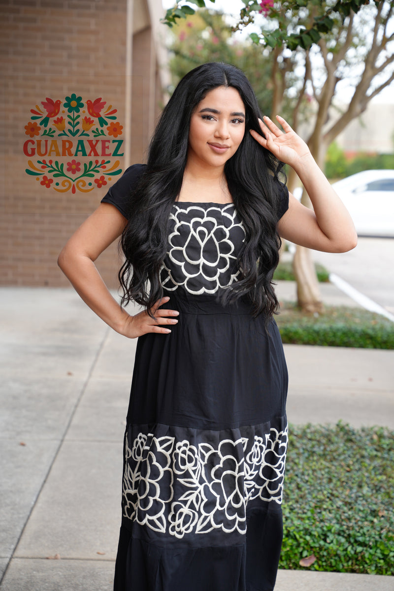 Martha Mexican Embroidery Dress