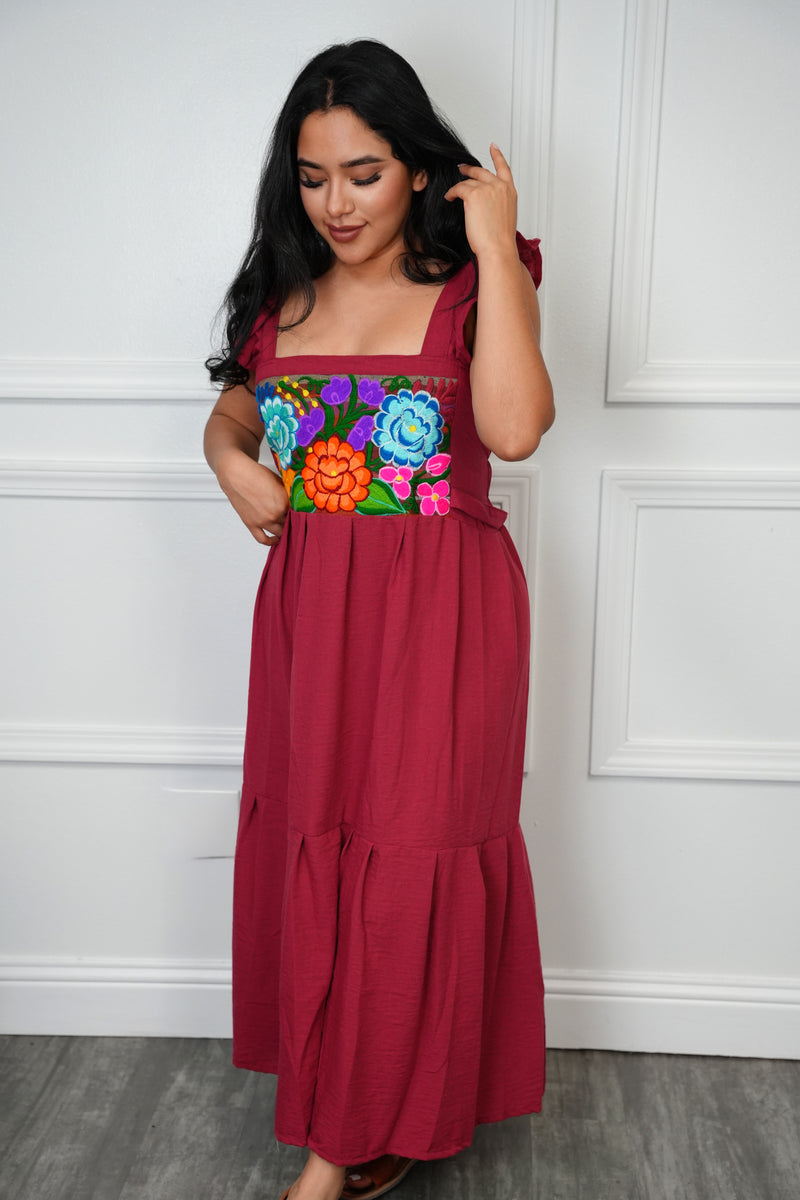 Julia Mexican Embroidery Dress