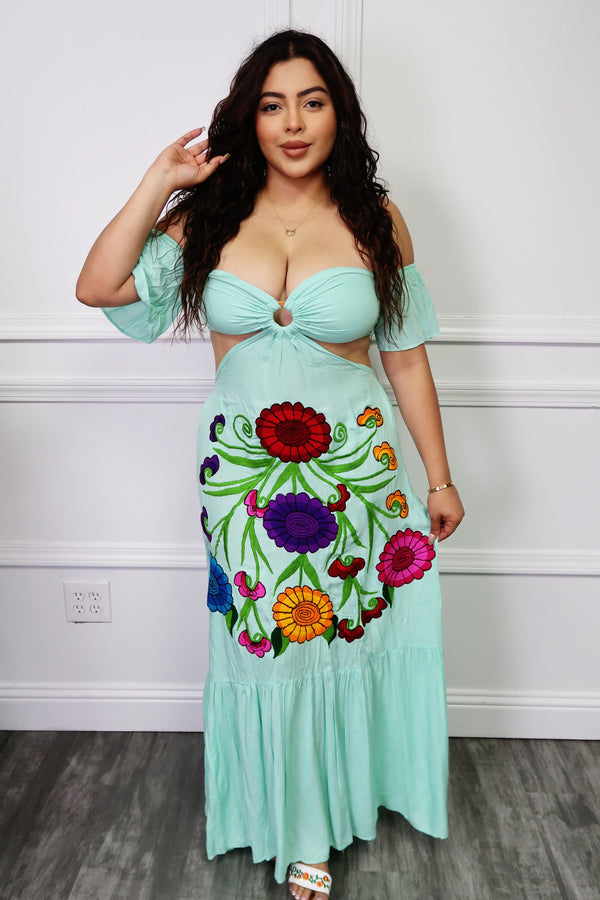 Vacaciones Dress Aqua