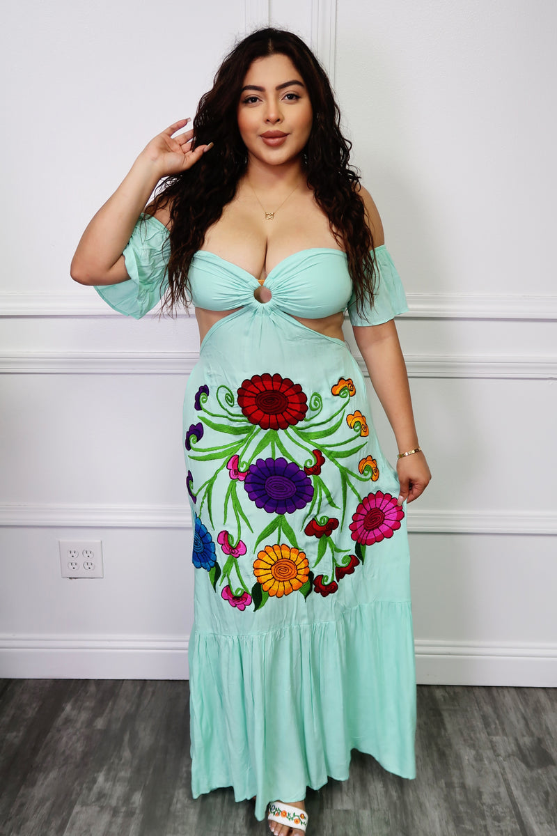 Vacaciones Dress Aqua