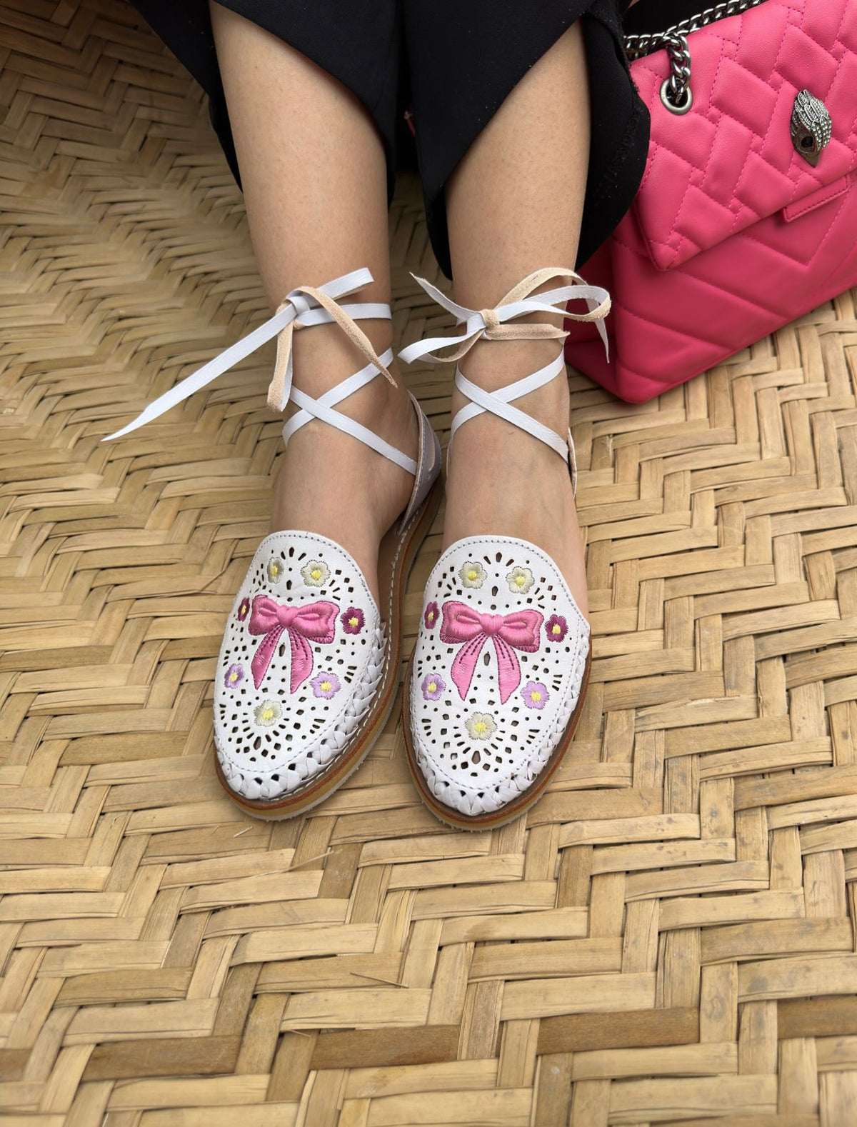 mexican huaraches pink