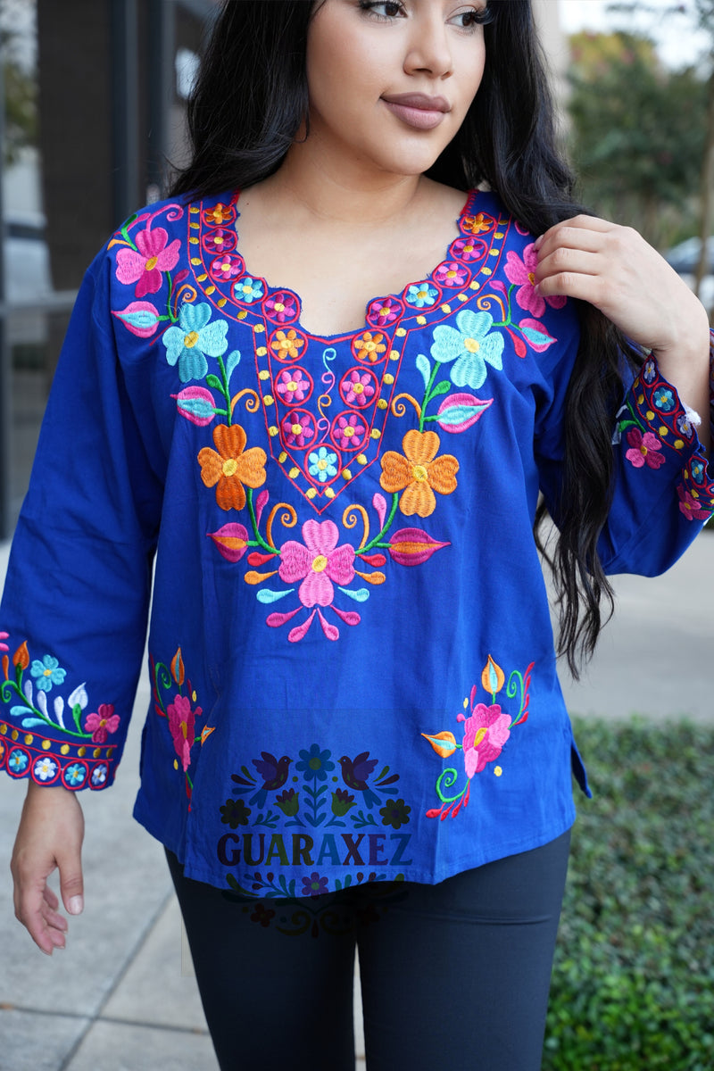 Delia Mexican Embroidery Top