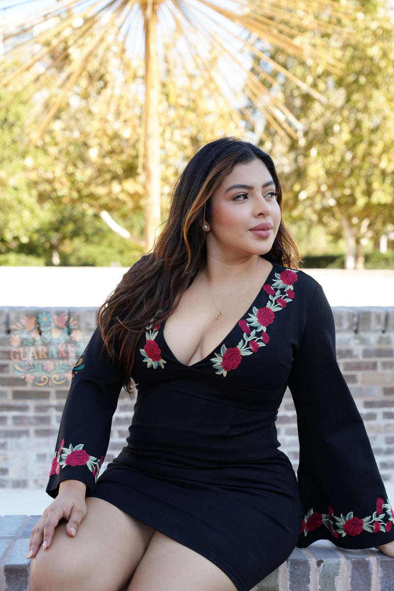 mini dress rosa Bella Rosa Black Mini Dress S
