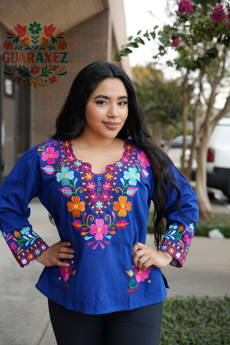 Delia Mexican Embroidery Top