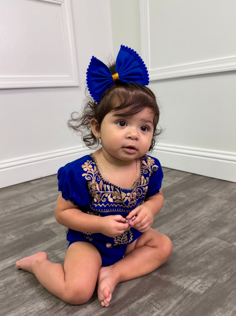 Golden Girls Romper Royal Blue