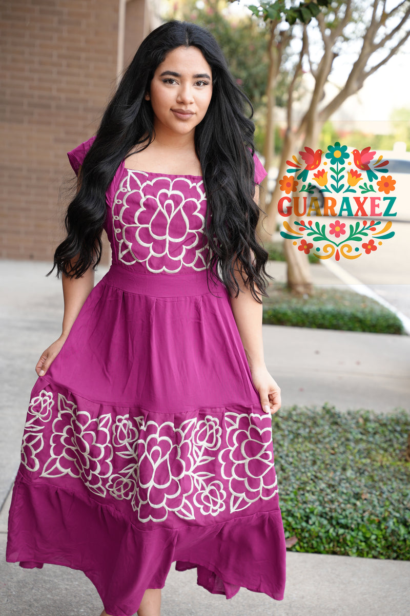 Martha Mexican Embroidery Dress