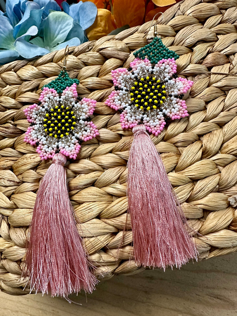 Flores Tassel Artisanal Earrings