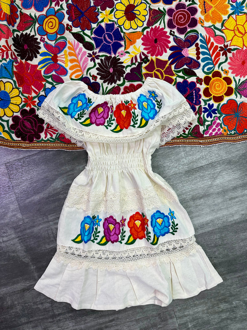 Campesinita Flores Girls Dress