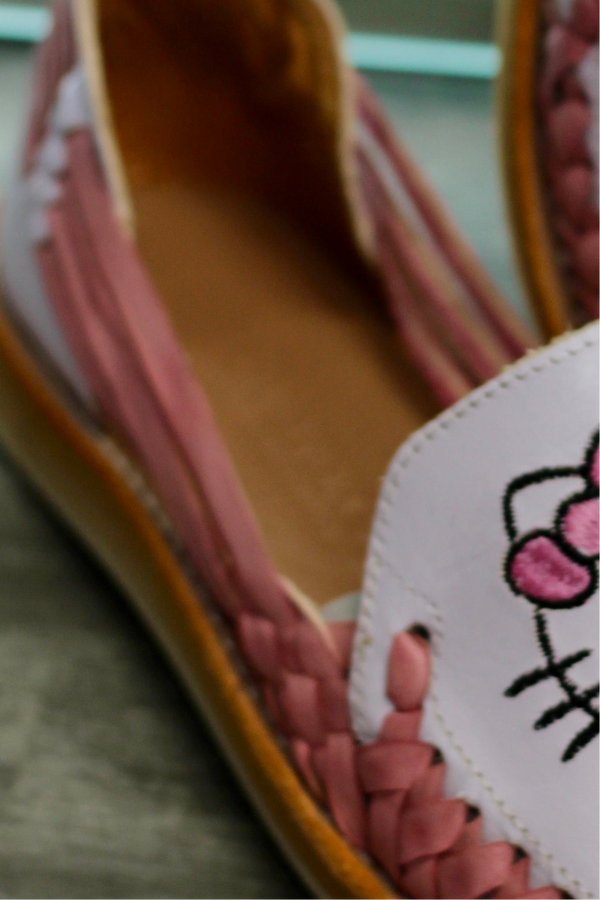 Gatita Embroidered Leather Flat