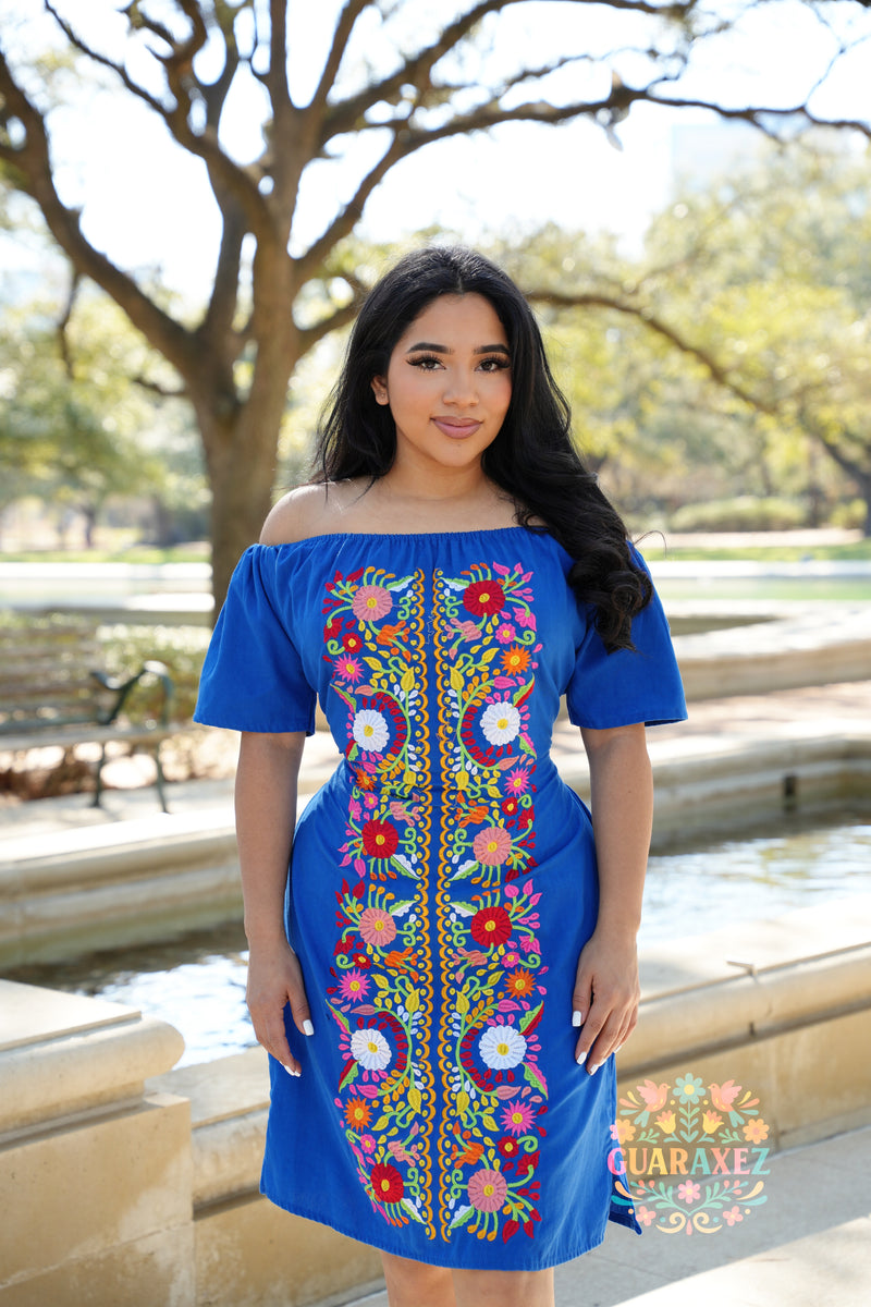 Mamacita Embroidered Mexican Dress Guaraxez Mamacita Embroidered Mexican Dress Guaraxez