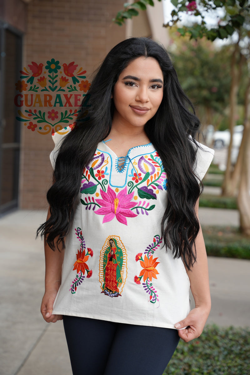 Virgen de Guadalupe Kimono Blouse