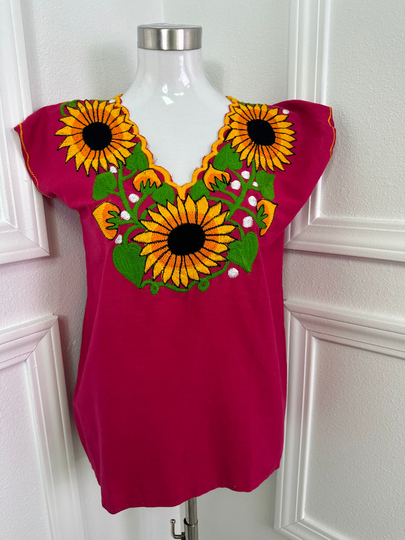 Casual Sunflower Top
