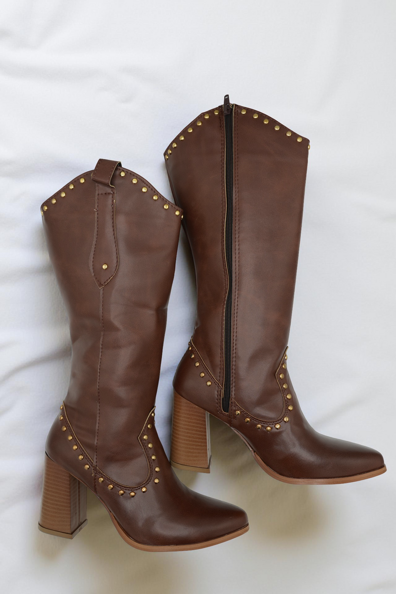 Bota Vaquera Larga Studs (320)