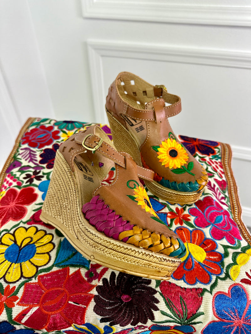 Sunflower Colorful Wedges