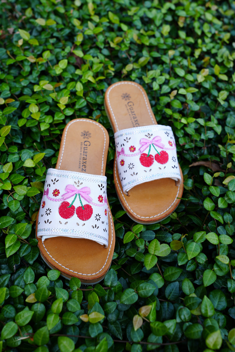 Cherry Coquette Sandals