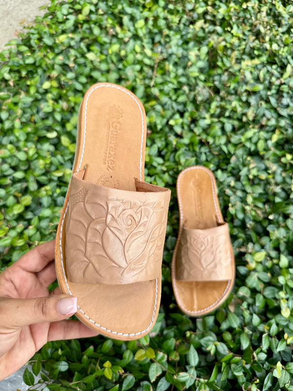 La Rosa Leather Sandals