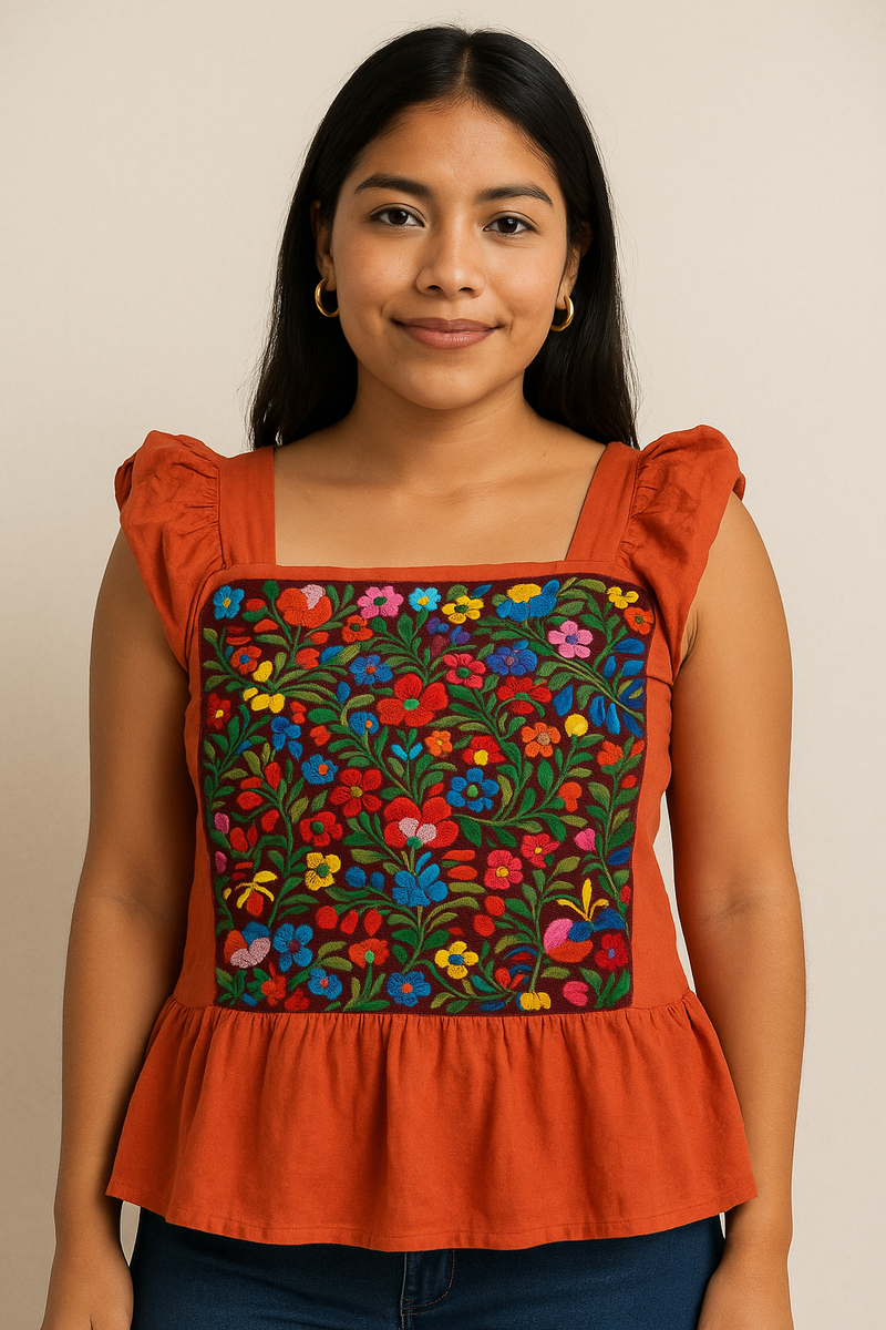 Ximena Embroidery Top