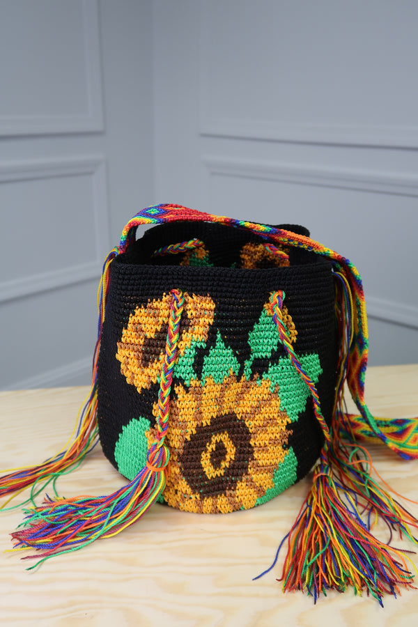 Bolsa Tejida Girasol