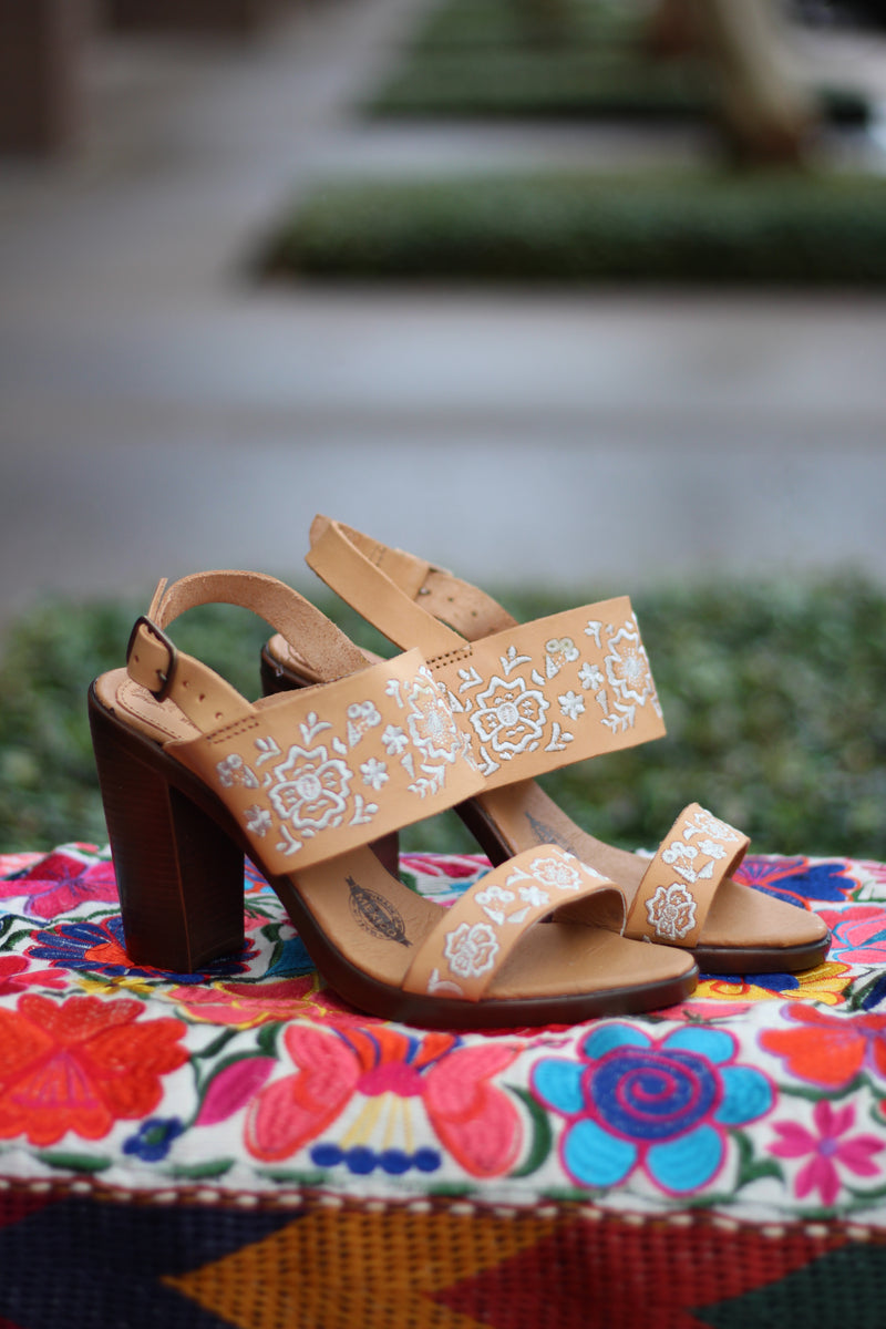 Lucia Embroidery Heel