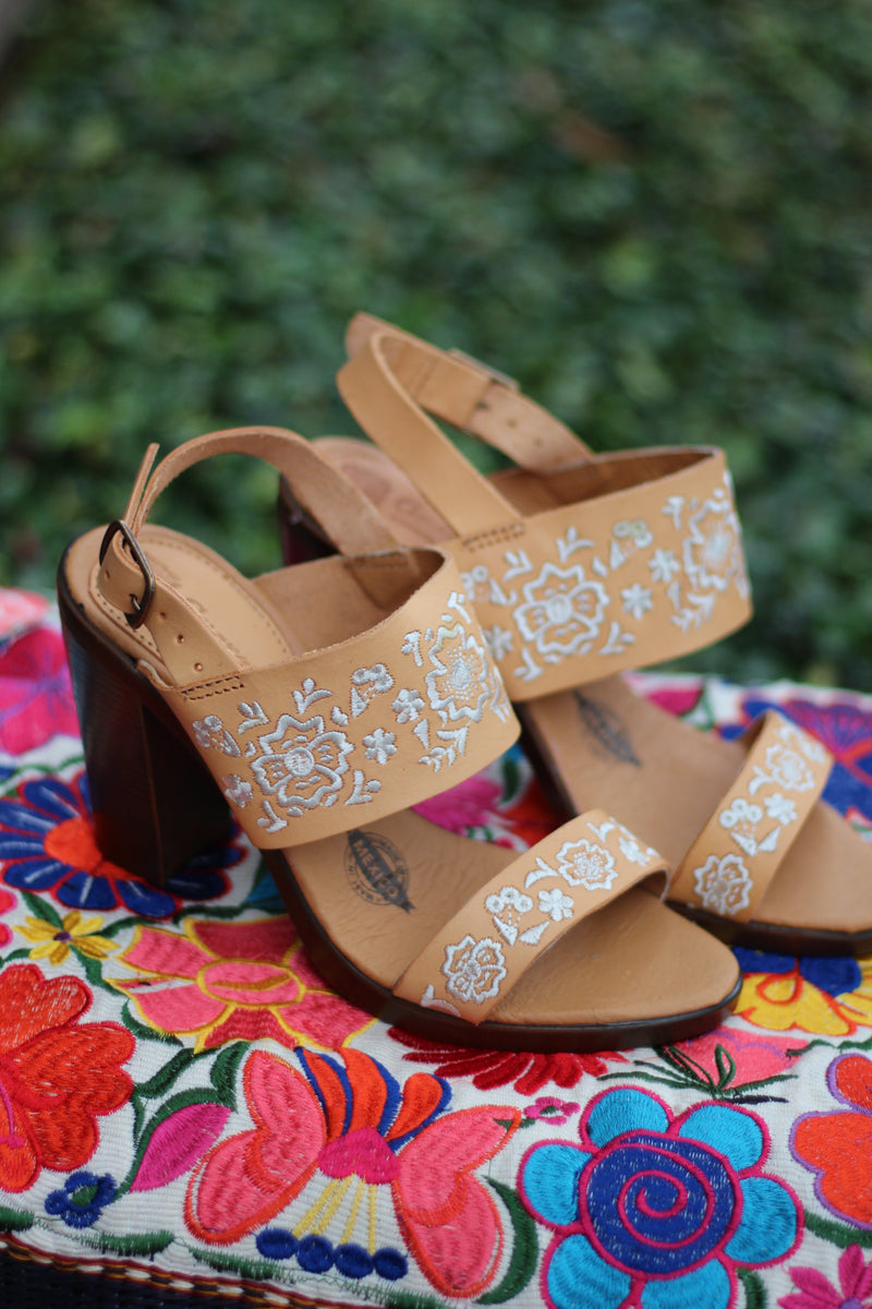 Lucia Embroidery Heel