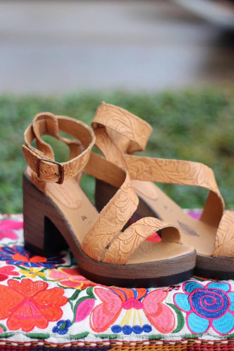 Georgia Leather Heels