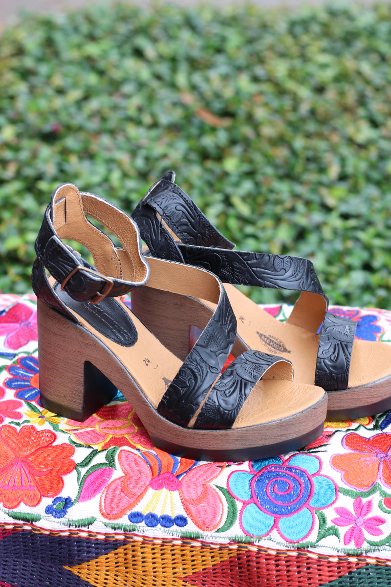 Georgia Leather Heels