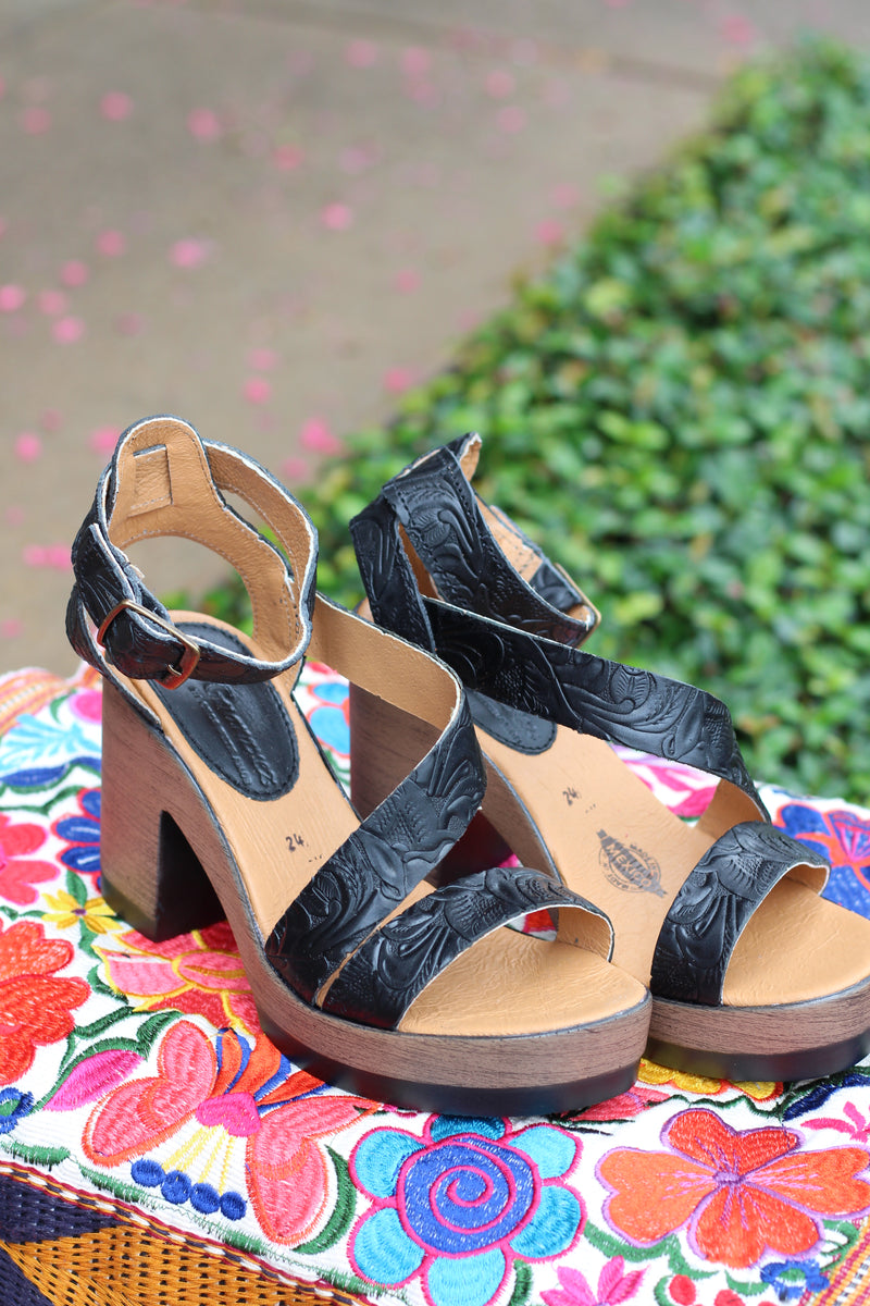 Georgia Leather Heels