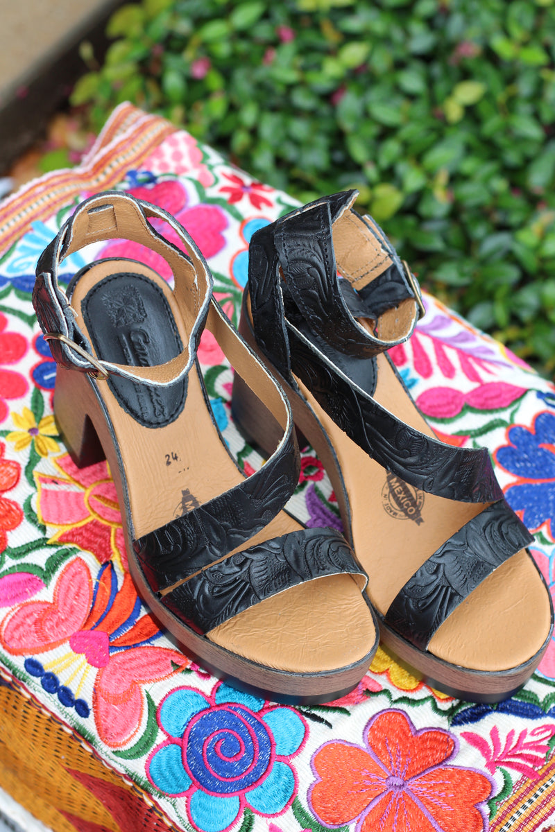 Georgia Leather Heels