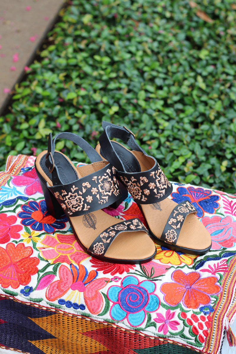 Lucia Embroidery Heel