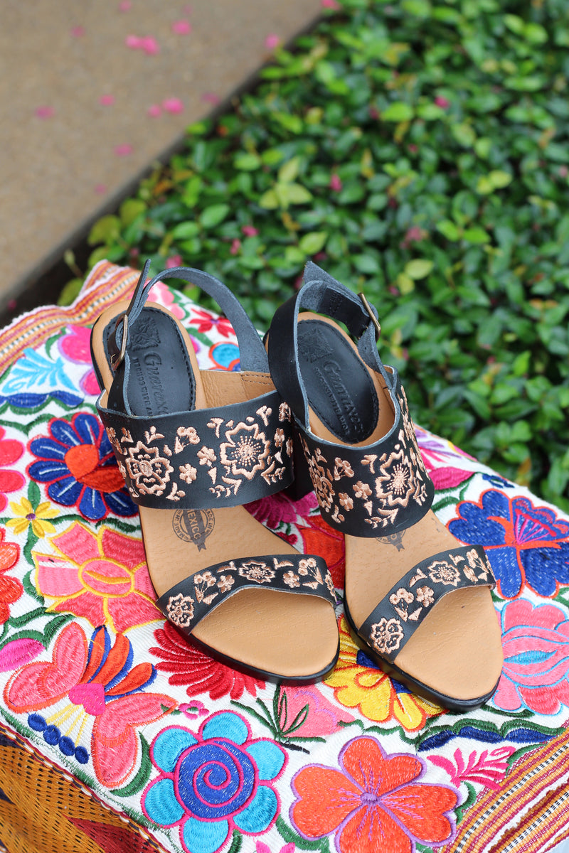 Lucia Embroidery Heel