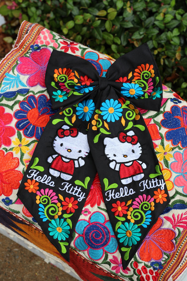 Hk Hair Bow Clip Long