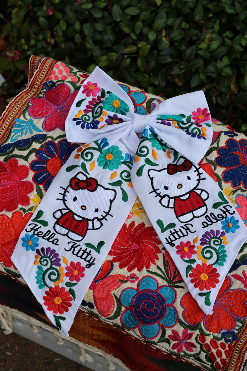 Hk Hair Bow Clip Long