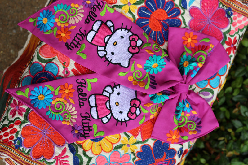 Hk Hair Bow Clip Long