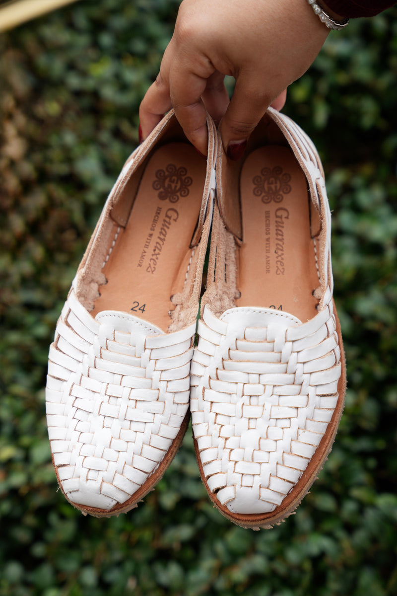 all white womens huaraches