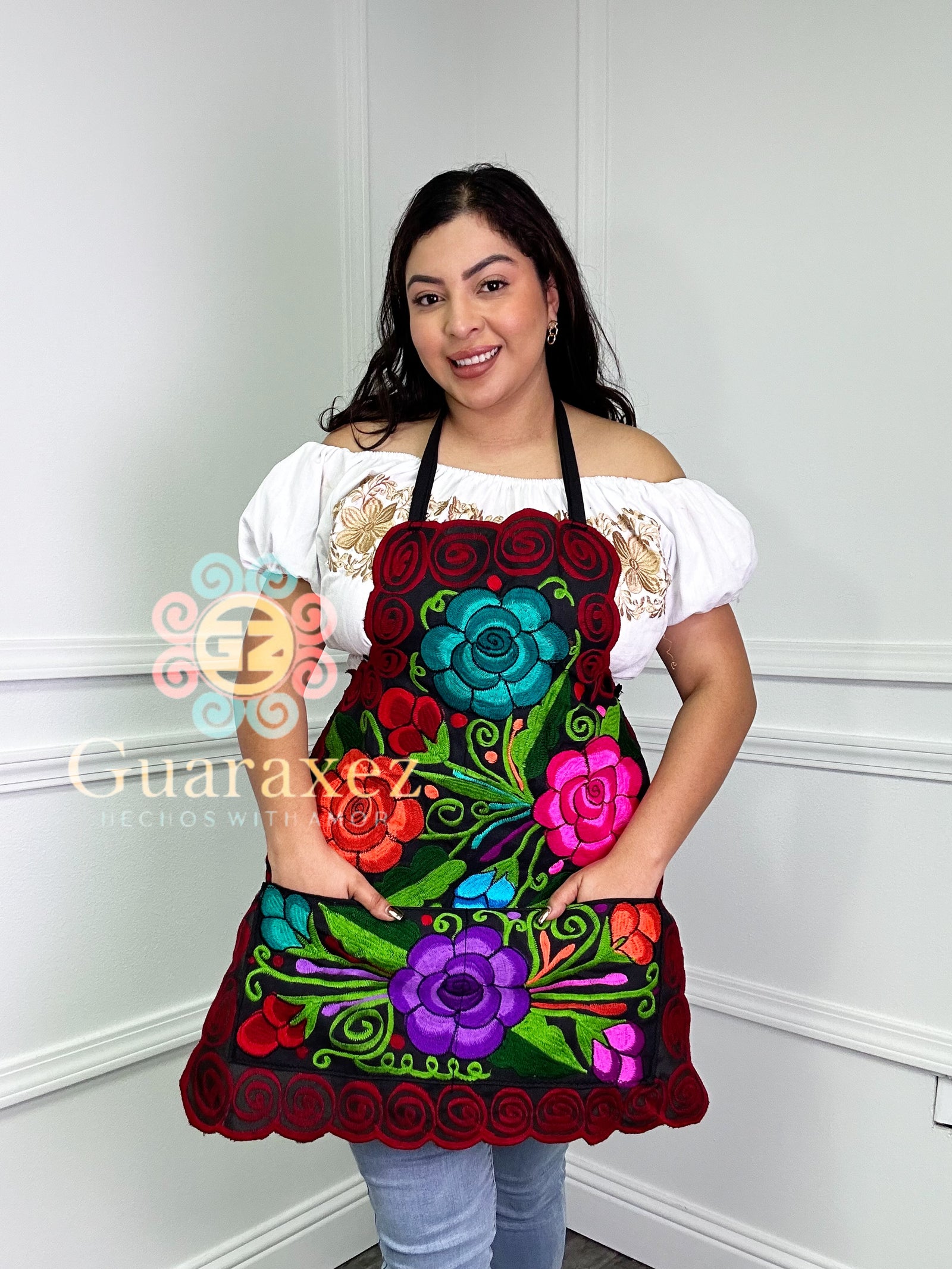 Floreado Multicolor Mexican Apron – Guaraxez