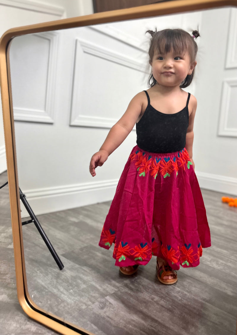 Flowers Girls Skirt